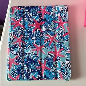 Lilly Pulitzer Summer She She Shells Colorful Starfish and Shells iPad Case